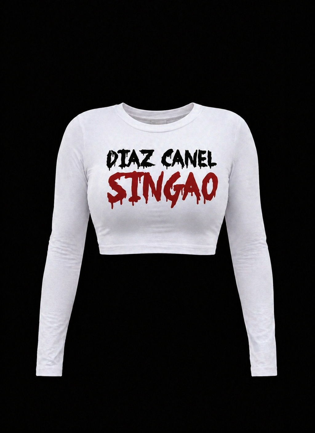 Blusa Crop Top Manga Larga Mujer Diaz Canel sin casa
